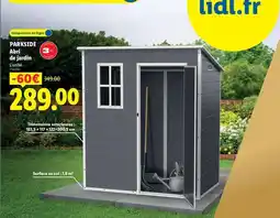 Lidl Parkside - abri de jardin offre