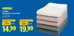 Lidl Livarno - drap housse en mousseline offre