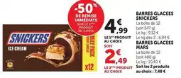 Super U Snickers - barres glacees offre