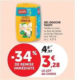 Super U Tahiti - gel douche offre