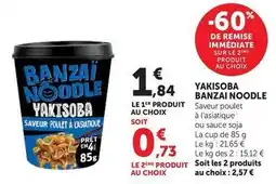 Hyper U Banzai - yakisoba noodle offre