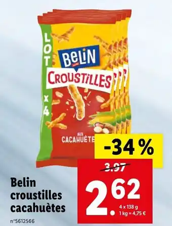 Lidl Belin croustilles cacahuetes offre