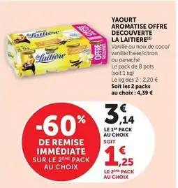 Super U La laitière - yaourt aromatise offre decouverte offre