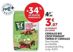 Super U Terres & cereales - cereales bio crok'fondant offre