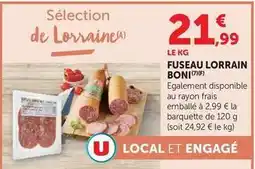 Super U Boni - fuseau lorrain offre
