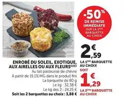 Hyper U Enrobé du soleil aux airelles offre