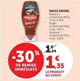 Super U Amora - sauce offre