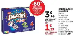 Super U Nestlé - creme glacee smarties offre