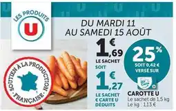Super U U - carotte offre