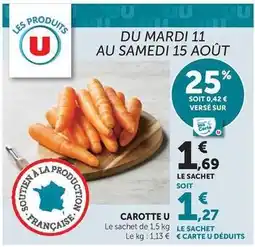 Hyper U U - carotte offre