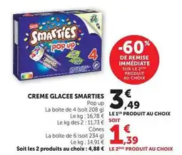 Hyper U Nestlé - creme glacee smarties offre