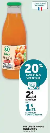 U Express U - bio pur jus de pomme offre