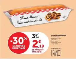 U Express Bonne maman - gateau offre