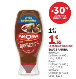 U Express Amora - sauce offre