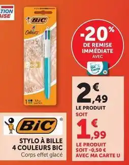 Hyper U Bic - stylo à bille offre