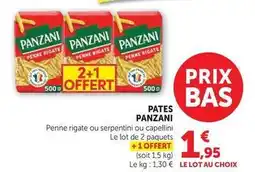 Super U Panzani - pates offre