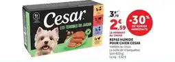 Super U Cesar - repas humide pour chien offre