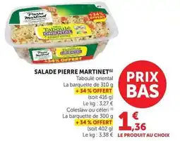 Hyper U Pierre martinet - salade taboule oriental offre