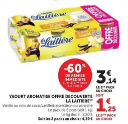 U Express Nestlé - yaourt aromatise offre decouverte la laitière offre