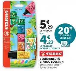Hyper U Stabilo - surligneurs boss mini offre