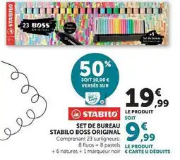 Hyper U Stabilo - set de bureau boss original offre