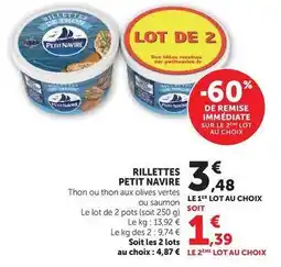U Express Petit navire - rillettes offre