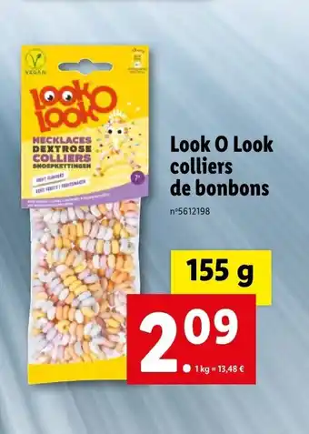 Lidl Look o look colliers de bonbons offre