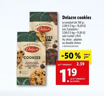 Lidl Delacre cookies offre