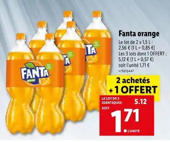 Lidl Fanta orange offre