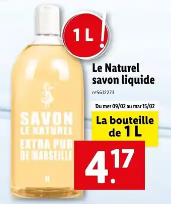 Lidl La naturel savon liquide offre