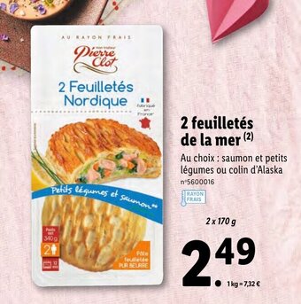 Lidl 2 Feuilletés de la mer offre