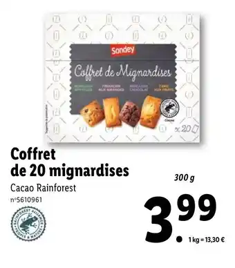 Lidl Coffret de 20 mignardises offre