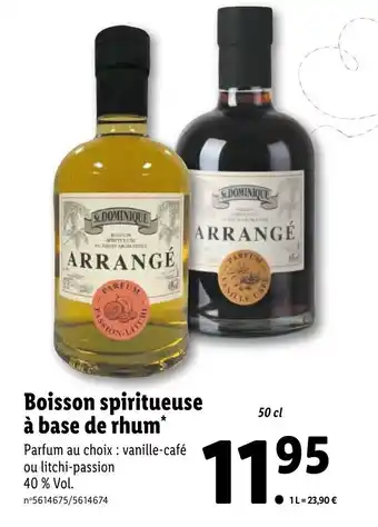 Lidl Boisson spiritueuse à base de rhum offre