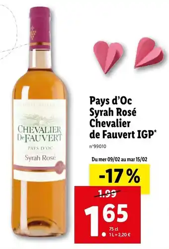 Pays d'oc syrah rosé