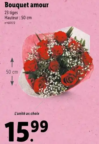 Lidl Bouquet amour offre