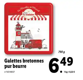 Lidl Galettes bretonnes pur beurre offre