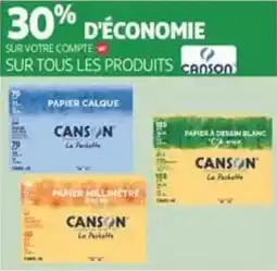 Auchan Supermarché Canson sur tous les produits offre