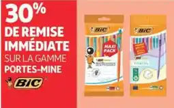 Auchan Supermarché Bic sur la gamme portes-mine offre