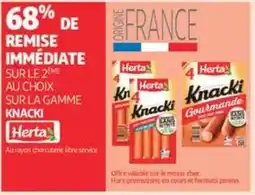 Auchan Supermarché Herta Sur la gamme knacki offre