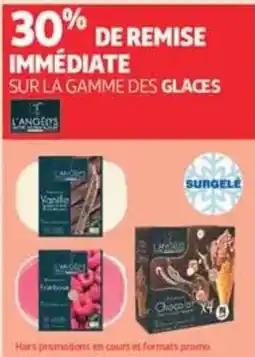 Auchan Supermarché L'angelys sur la gamme des glaces offre