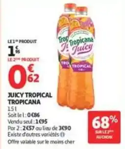 Auchan Supermarché Tropicana Juicy Tropical offre