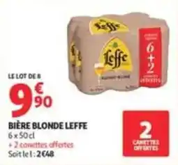 Auchan Supermarché Leffe Bière blonde offre
