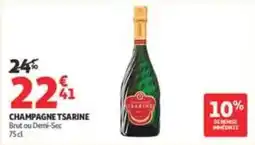 Auchan Supermarché TSARINE Champagne offre