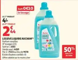 Auchan Supermarché Auchan Lessive liquide offre