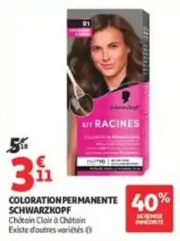 Auchan Supermarché Schwarzkopf Kit Racines offre
