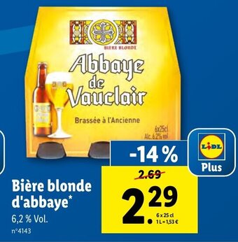 Bière blonde d'abbaye