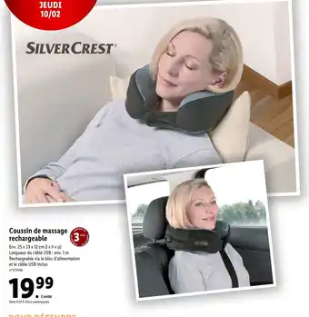 Coussin de massage rechargeable