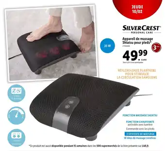 Lidl Appareil de massage Shiatsu pour pieds offre