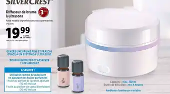 Lidl Diffuseur de brume à ultrasons offre