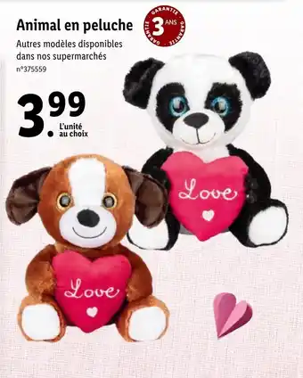 Animal en peluche